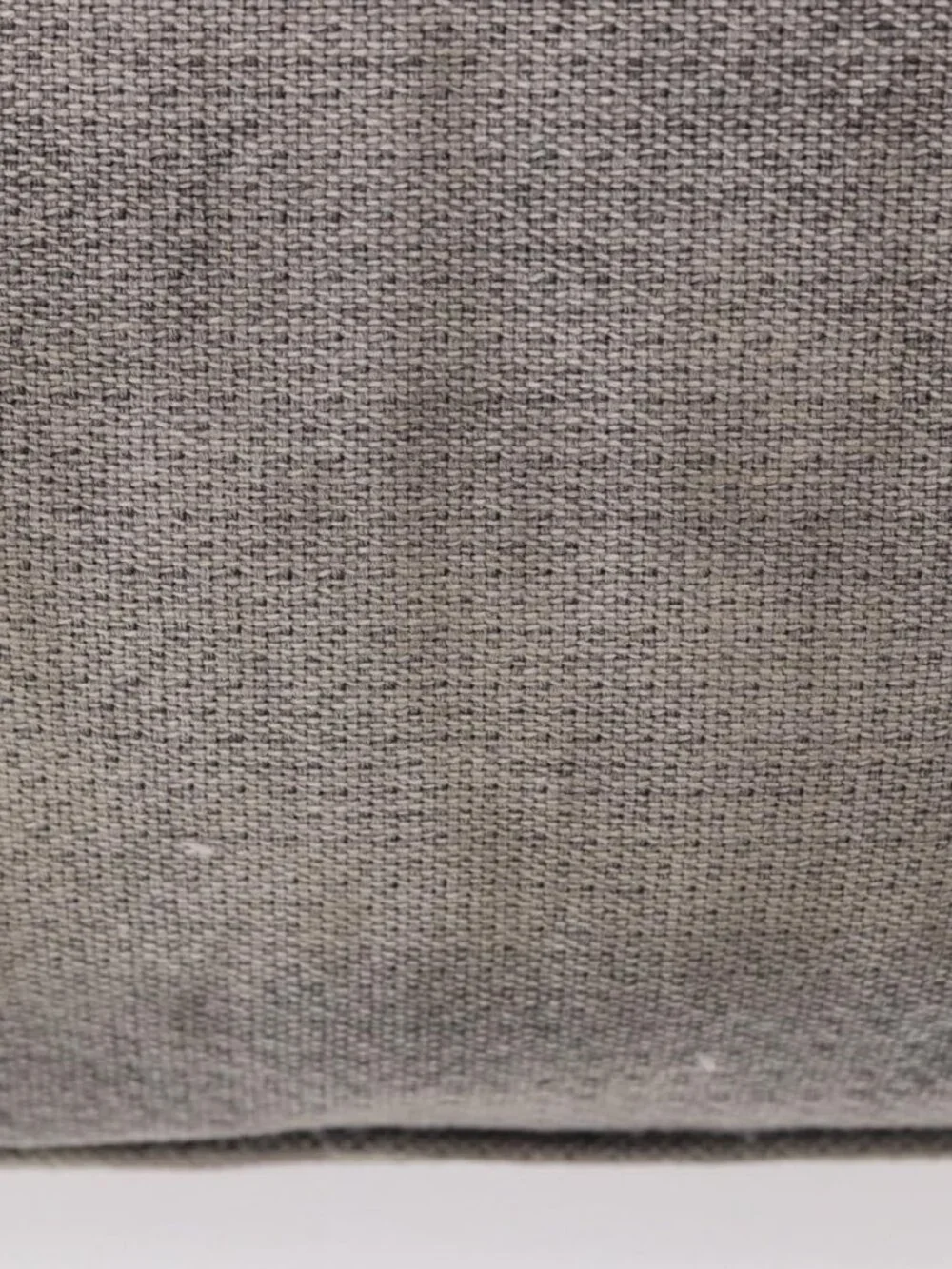 CHANEL Deauville Line Chain Tote Bag Canvas Gray Silver CC Auth bs35696